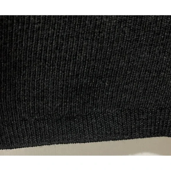 Brooks Brothers Sweater Mens XLGray Extra Fine Merino Wool 1/4 Zip Pullover